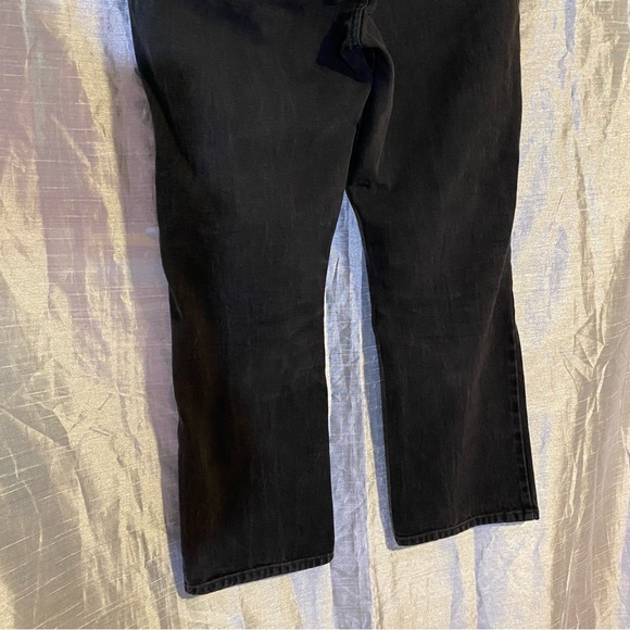 Gap vintage black Boot Cut jeans SZ 14 Ankle slightly distressed 100% cotton GUC - Picture 6 of 11